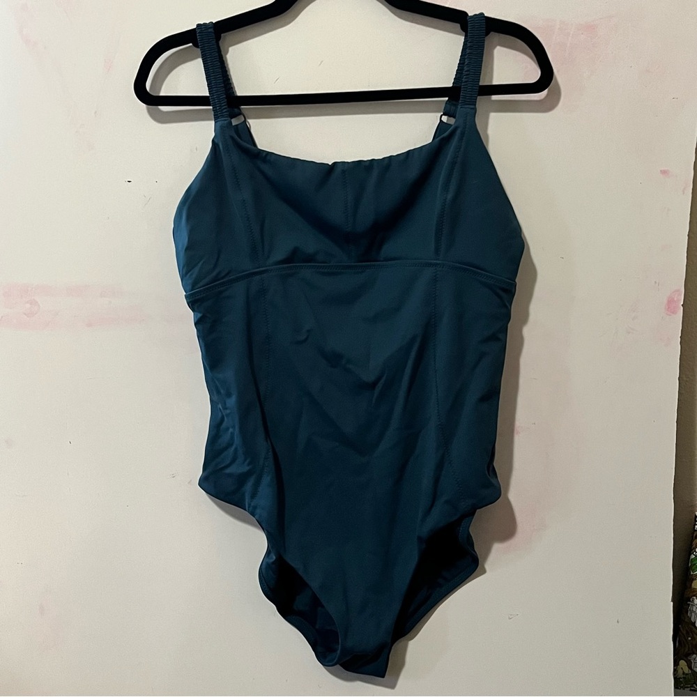 Athleta size XL Deep Blue navy One Piece Swimsuit